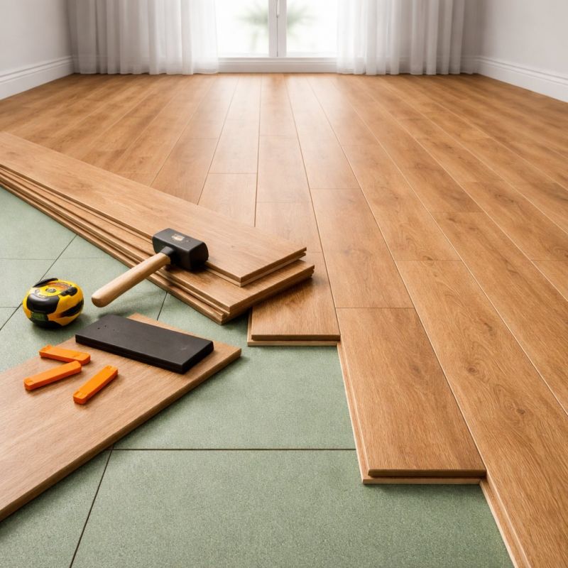 Laminate Floor Remodeling in Medford, MA