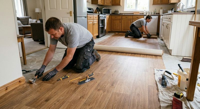 Linoleum Floor Installation in Medford, MA
