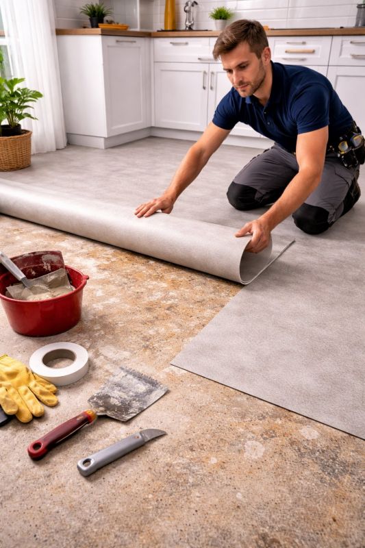 Linoleum Floor Installation in Watertown, MA