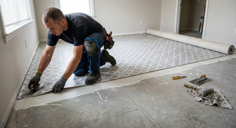 Sheet Vinyl Installation in Walpole, MA