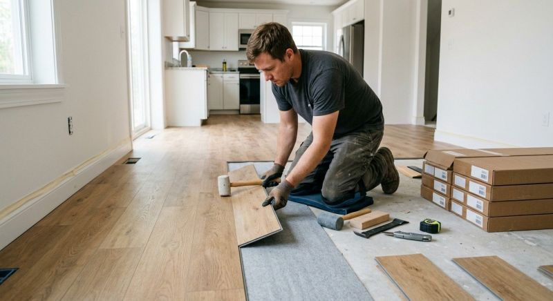 Vinyl Plank Floor Installation in Medford, MA