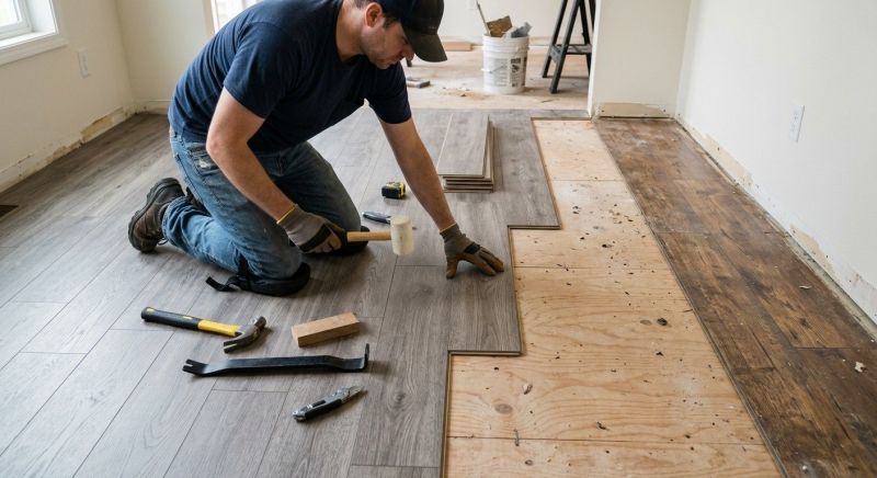 Laminate Floor Replacement in Malden, MA