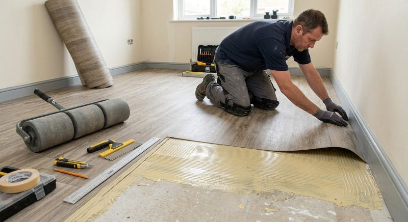 Sheet Vinyl Installation in Wayland, MA